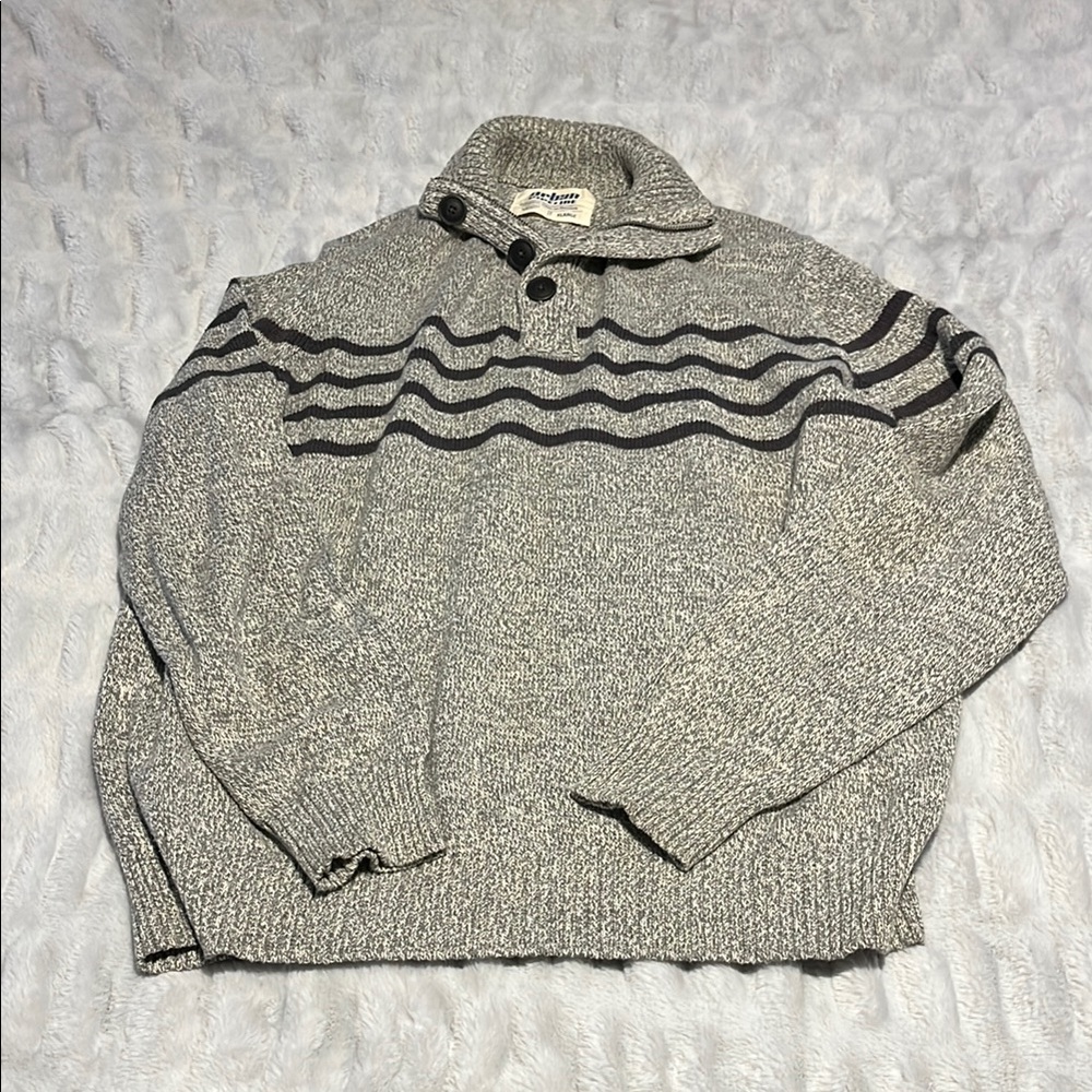 Urban Pipeline Gray and Black Zip Up Sweater